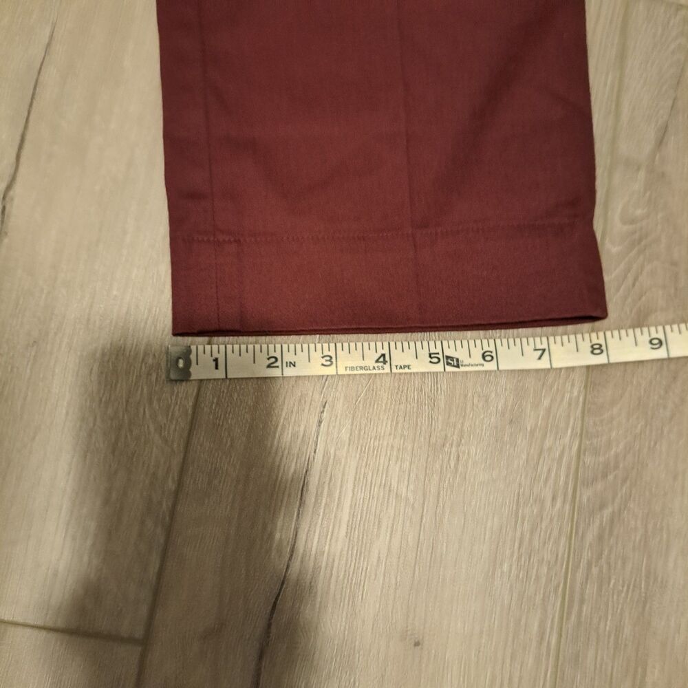 Brooks Brothers Men’s Cotton Clark Chino Pants Maroon 36x32 (Measures 35x32) - Picture 11 of 11